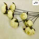 گل مصنوعی پیونی پارچه ای در رنگبندی متنوع
