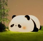 چراغ خواب سیلیکونی طرح پاندا خسته