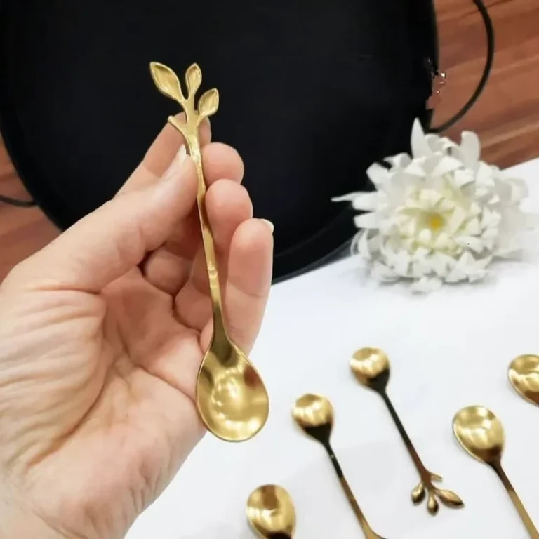 قاشق چای خوری مدل برگ
